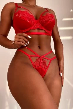 Wolf & Whistle New In Iris Slider Red Balcony Bra