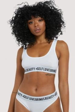 Felicity Hayward X PP Everyday Lingerie Self Love White Crop Top