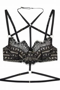 Brand new 💯 Playful Promises Sky Pearl Quarter Cup Lace Harness Core Bra Bras ⌛ 11 Playful Promises Sky Pearl Quarter Cup Lace Harness Core Bra Bras