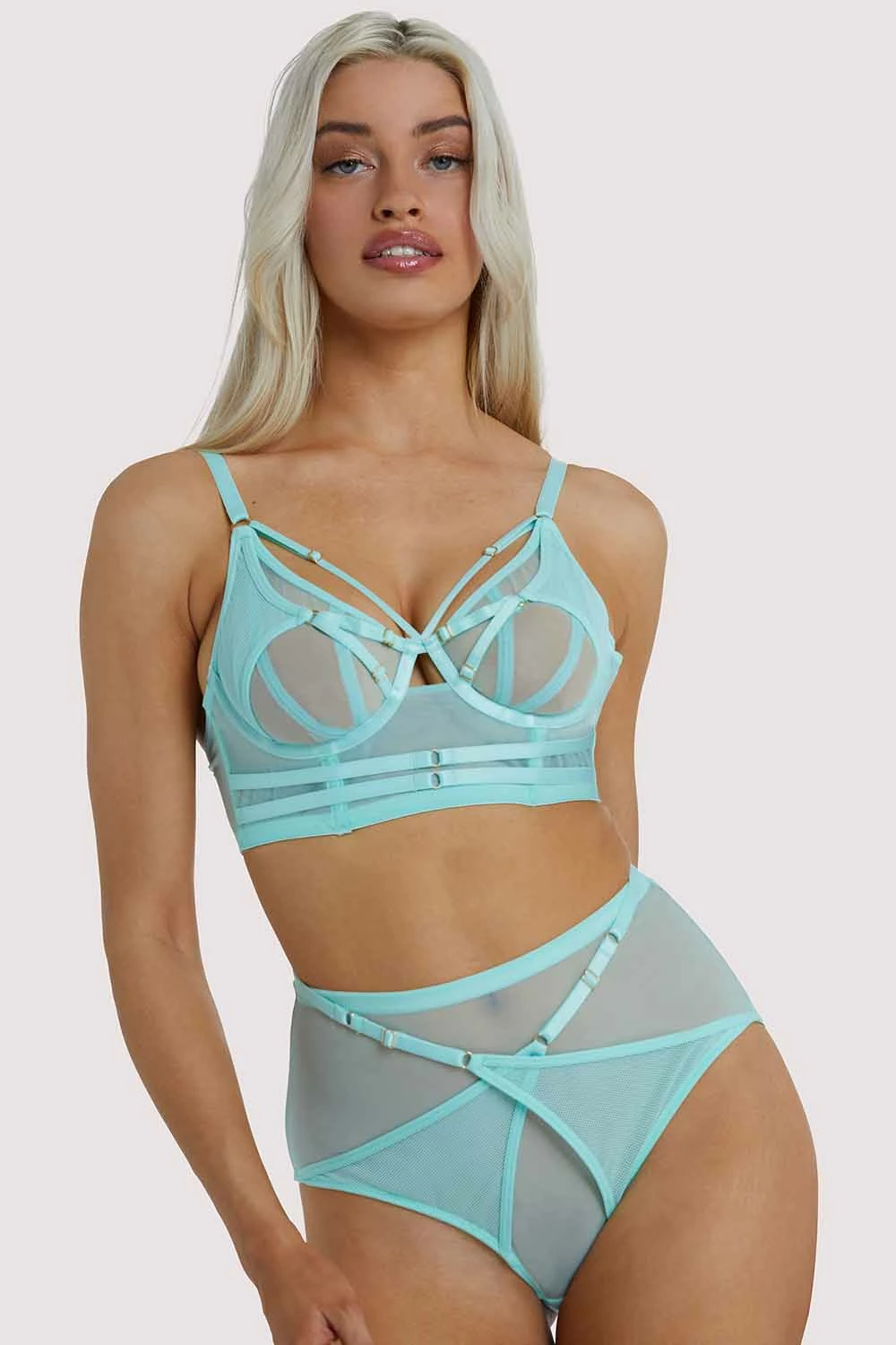 Deals 🎉 Playful Promises New In Eddie Aqua Crossover Wrap Bra 🛒 4 Playful Promises New In Eddie Aqua Crossover Wrap Bra
