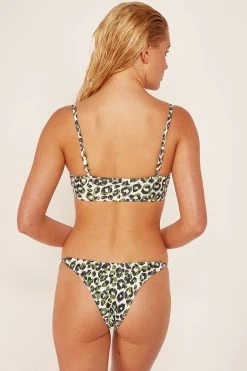 Best Sale ๐ Wolf & Whistle Leopard Brazilian Brief Khaki Swimwear ๐ 5 Wolf & Whistle Leopard Brazilian Brief Khaki Swimwear