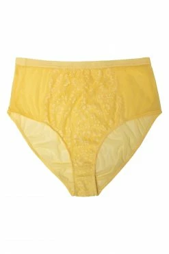 Playful Promises Curve Exclusive Bella Lemon High Waist Brief Everyday Lingerie