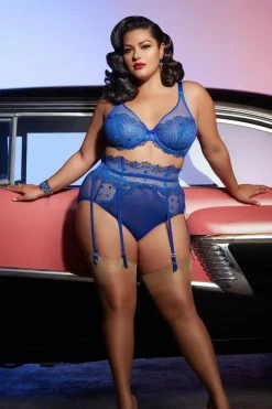 Dita Von Teese Lingerie New In Vedette Capri Blue Underwire Curve Bra