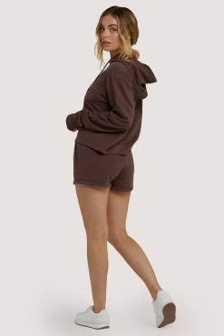 Wolf & Whistle Brown Tie Waist Shorts Activewear