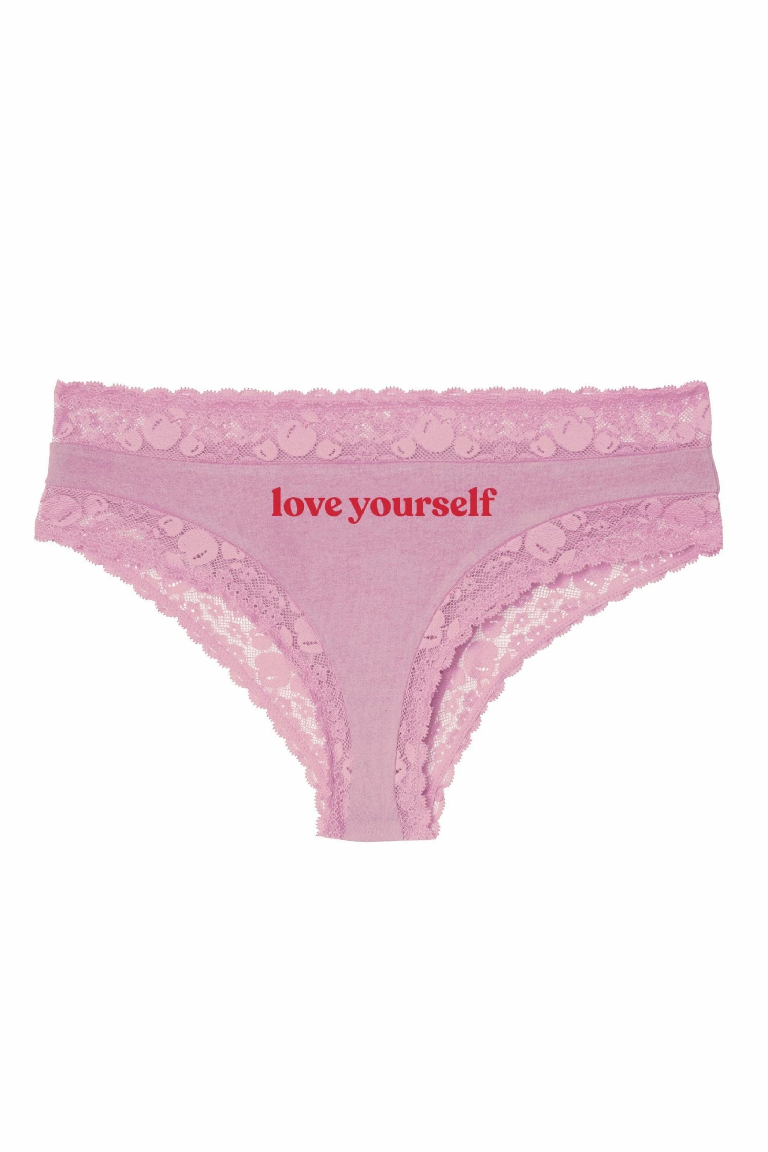 Hot Sale ๐ Squish Squish X Playful Promises Love Yourself Pink Embroidered Brief ๐ 6 Squish Squish X Playful Promises Love Yourself Pink Embroidered Brief