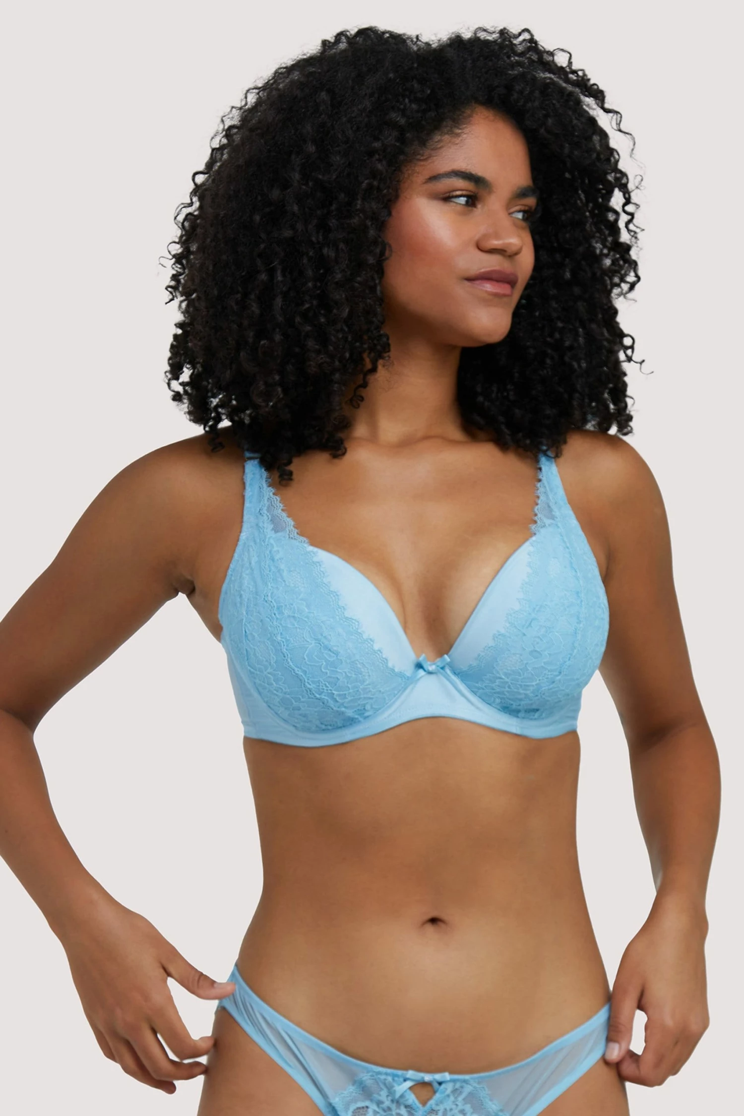 Buy 🌟 Deja Day Sophia Light Blue Plunge & Push Up Bra Bras 🔔 1 Deja Day Sophia Light Blue Plunge & Push Up Bra Bras