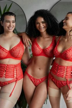 Playful Promises Basques & Corsets Florence Red Waspie