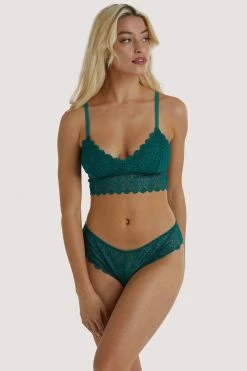 Buy 😍 Wolf & Whistle Ariana Teal Everyday Lace Brief ⭐ 10 Wolf & Whistle Ariana Teal Everyday Lace Brief