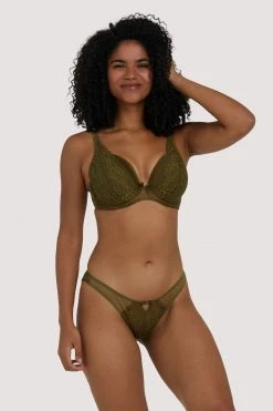 Deja Day Knickers Sophia Olive Brazilian Brief