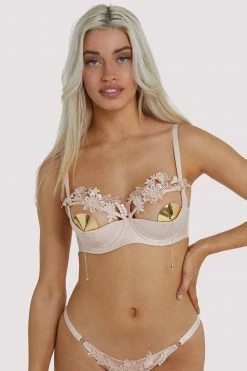 Playful Promises USA Shop 3 Playful Promises Virginia Peach Guipure Quarter Cup Bra