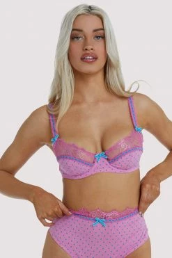 Playful Promises New In Bras Sophia Pink High Apex Bra
