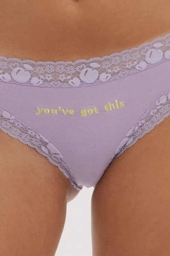 Deals 🌟 Squish You've Got This Blue Embroidered Brief Knickers 🎉 11 Squish You've Got This Blue Embroidered Brief Knickers