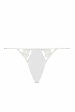 Brand new ✔️ Hustler Esther White Lace Applique Thong 🔥 9 Hustler Esther White Lace Applique Thong