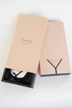 Playful Promises Accessories Mint Eye Mask With Black Tassels