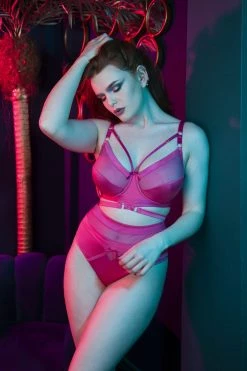 Playful Promises Knickers Madeleine Bondage Hot Pink Brief