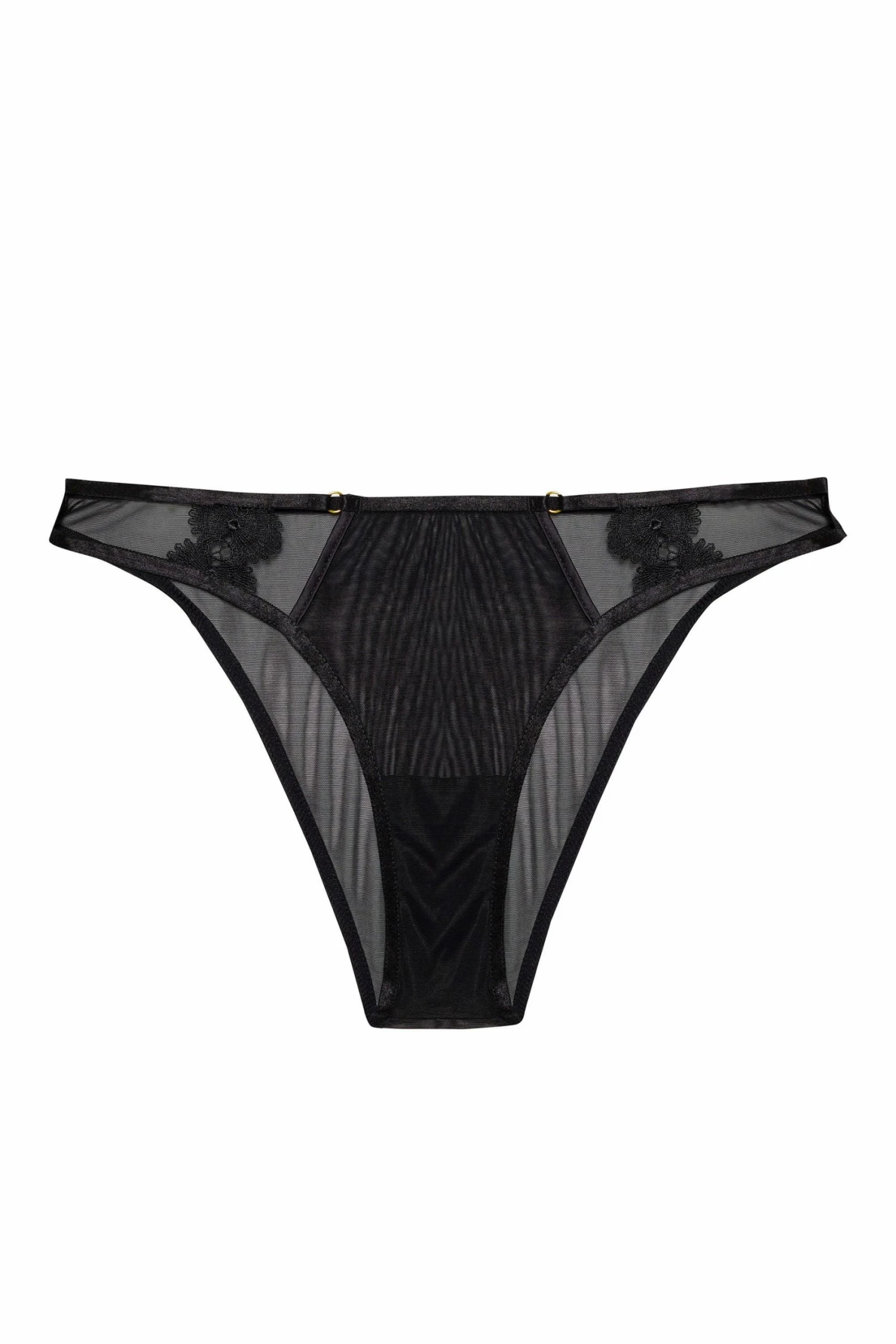 Flash Sale 🔥 Hustler Esther Black Lace Applique Brief Knickers 🎉 6 Hustler Esther Black Lace Applique Brief Knickers