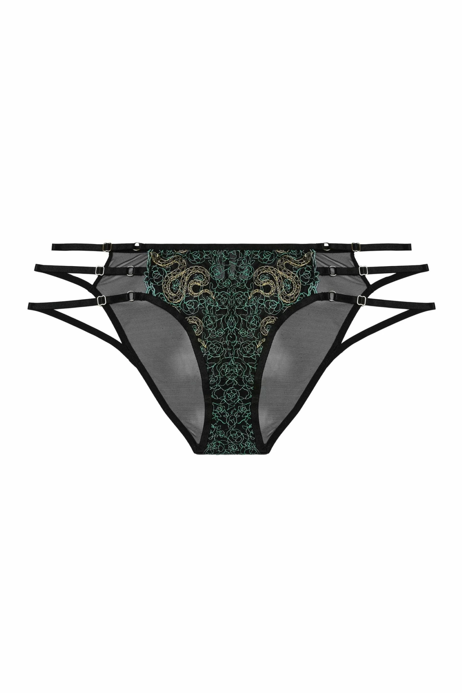 Wholesale ⭐ Playful Promises Dakota Green & Gold Snake Brief New In 😍 7 Playful Promises Dakota Green & Gold Snake Brief New In