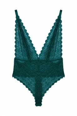Wolf & Whistle Ariana Teal Everyday Lace Body Bodies