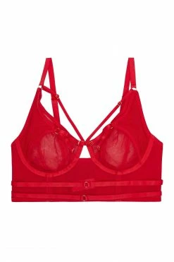 Best Sale ๐ Playful Promises New In Eddie Red Crossover Wrap Bra ๐ 21 Playful Promises New In Eddie Red Crossover Wrap Bra