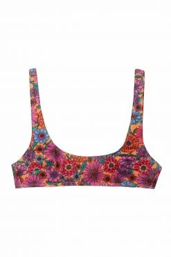 Wolf & Whistle Swimwear Scarlett Floral Crop Bikini Top