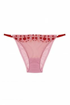 Squish Charli Pink Embroidered Balcony Brief