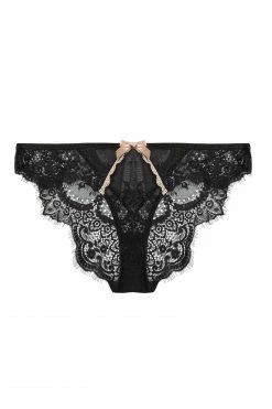 Kiss Me Deadly Caresse Black Lace Mesh Brief