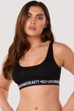Felicity Hayward X PP Self Love Black Crop Top