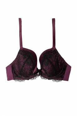 Promo 😍 Playful Promises Bras Muriel Purple Plunge Bra 💯 20 Playful Promises Bras Muriel Purple Plunge Bra