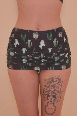 Collectif X Playful Promises Swimwear Cactus Skirted Bikini Brief