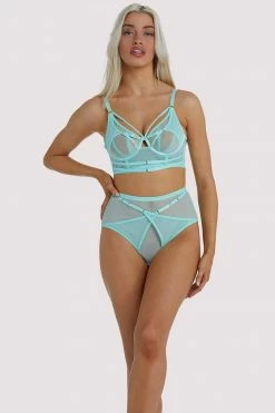 Deals 🎉 Playful Promises New In Eddie Aqua Crossover Wrap Bra 🛒 22 Playful Promises New In Eddie Aqua Crossover Wrap Bra
