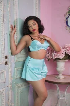 Bettie Page Lingerie Mint French Knicker Knickers