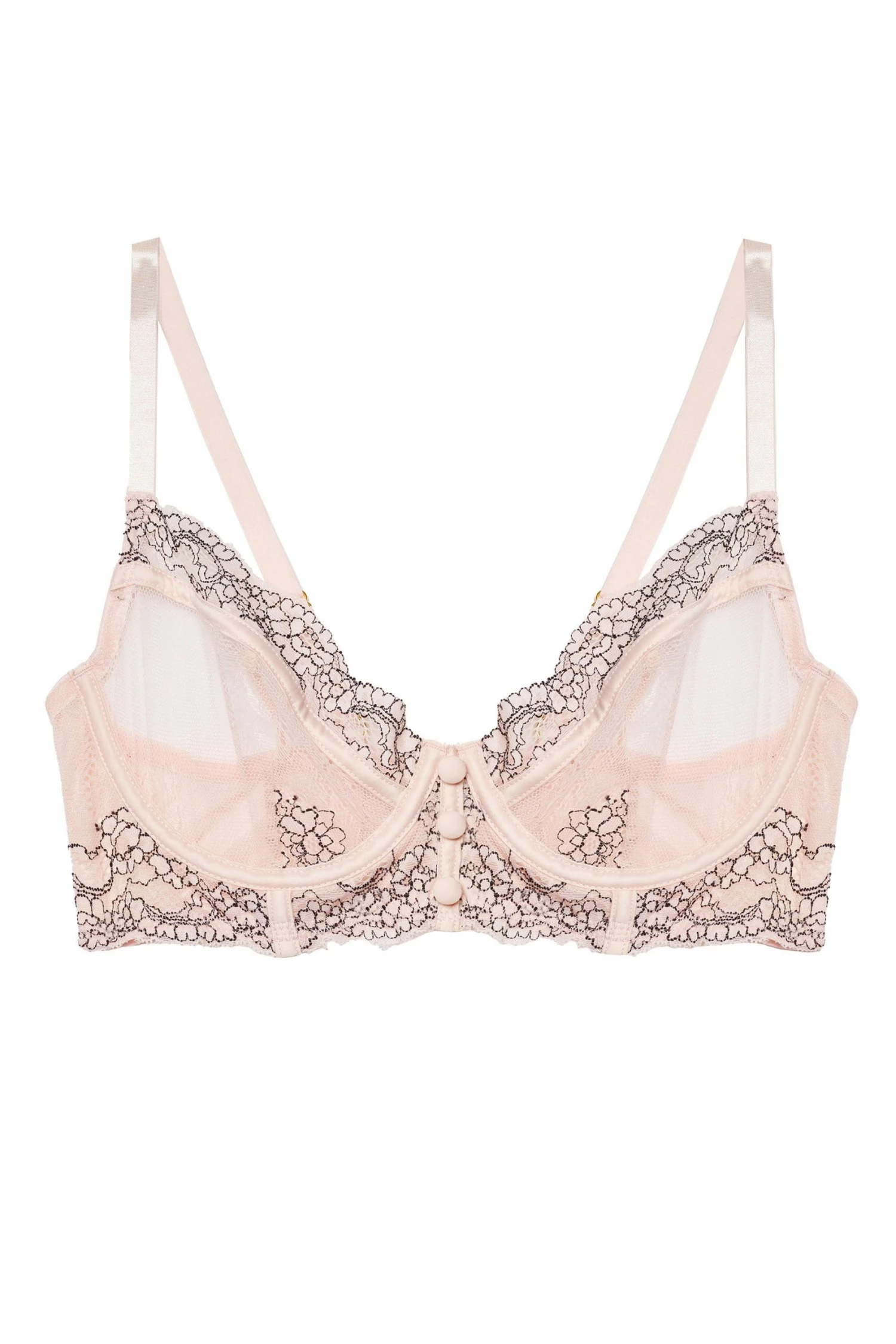 Discount 👏 Hustler New In Bras Jenny Graphic Lace Blush Bra 🌟 10 Hustler New In Bras Jenny Graphic Lace Blush Bra