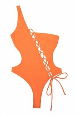 Top 10 🔥 Wolf & Whistle Gianna Orange Lattice 🩱 Swimsuit Swimwear ✨ 12 Wolf & Whistle Gianna Orange Lattice Swimsuit Swimwear