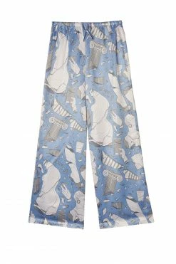 Best deal ๐ฅฐ Playful Promises Nightwear Logan Spector Recycled Blue Statues Satin Trousers ๐ 19 Playful Promises Nightwear Logan Spector Recycled Blue Statues Satin Trousers