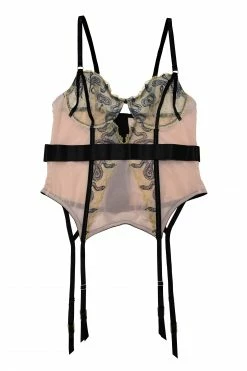 Playful Promises Dakota Snake Basque With Cut Out Front Basques & Corsets