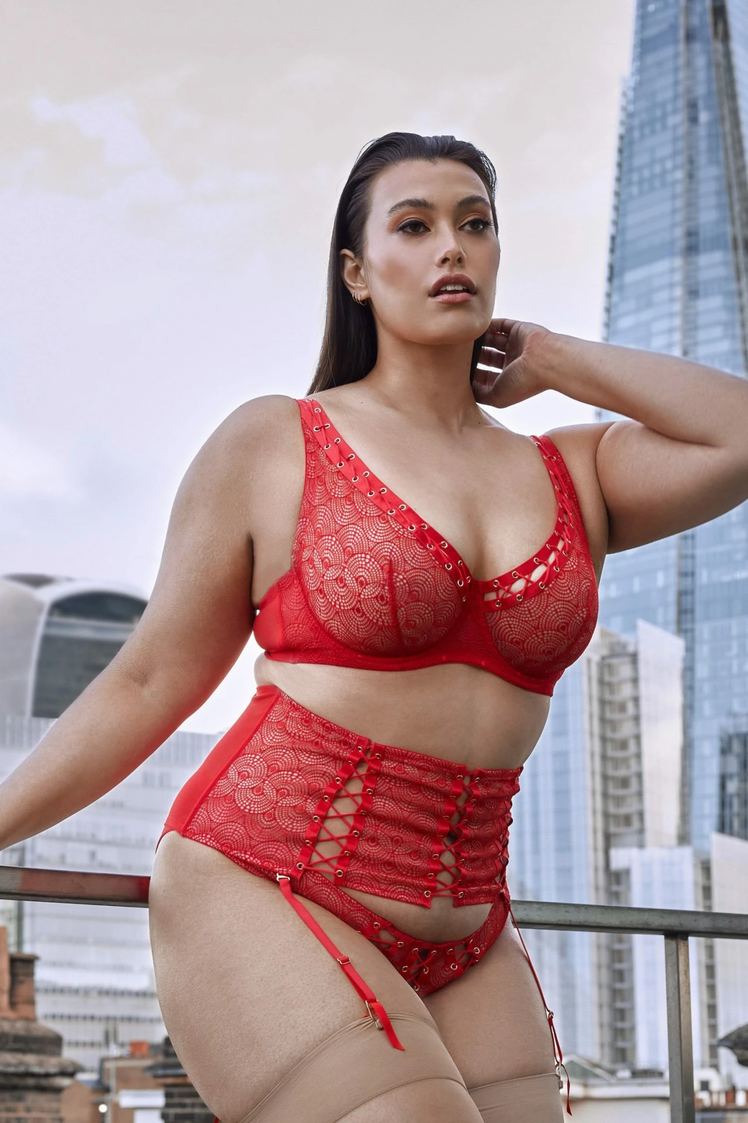 Deals 💯 Playful Promises Florence Red High Apex Bra ❤️ 6 Playful Promises Florence Red High Apex Bra