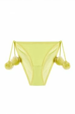 Best deal ⌛ Bettie Page Lingerie Dolores Pom Pom Brief Chartreuse Nightwear 🎁 11 Bettie Page Lingerie Dolores Pom Pom Brief Chartreuse Nightwear