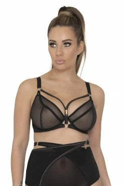 Scantilly By Curvy Kate Bras Unzipped Plunge Bra Black