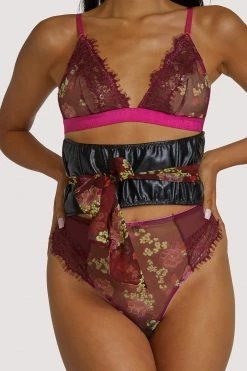 Wolf & Whistle Basques & Corsets Kayden Black Waspie