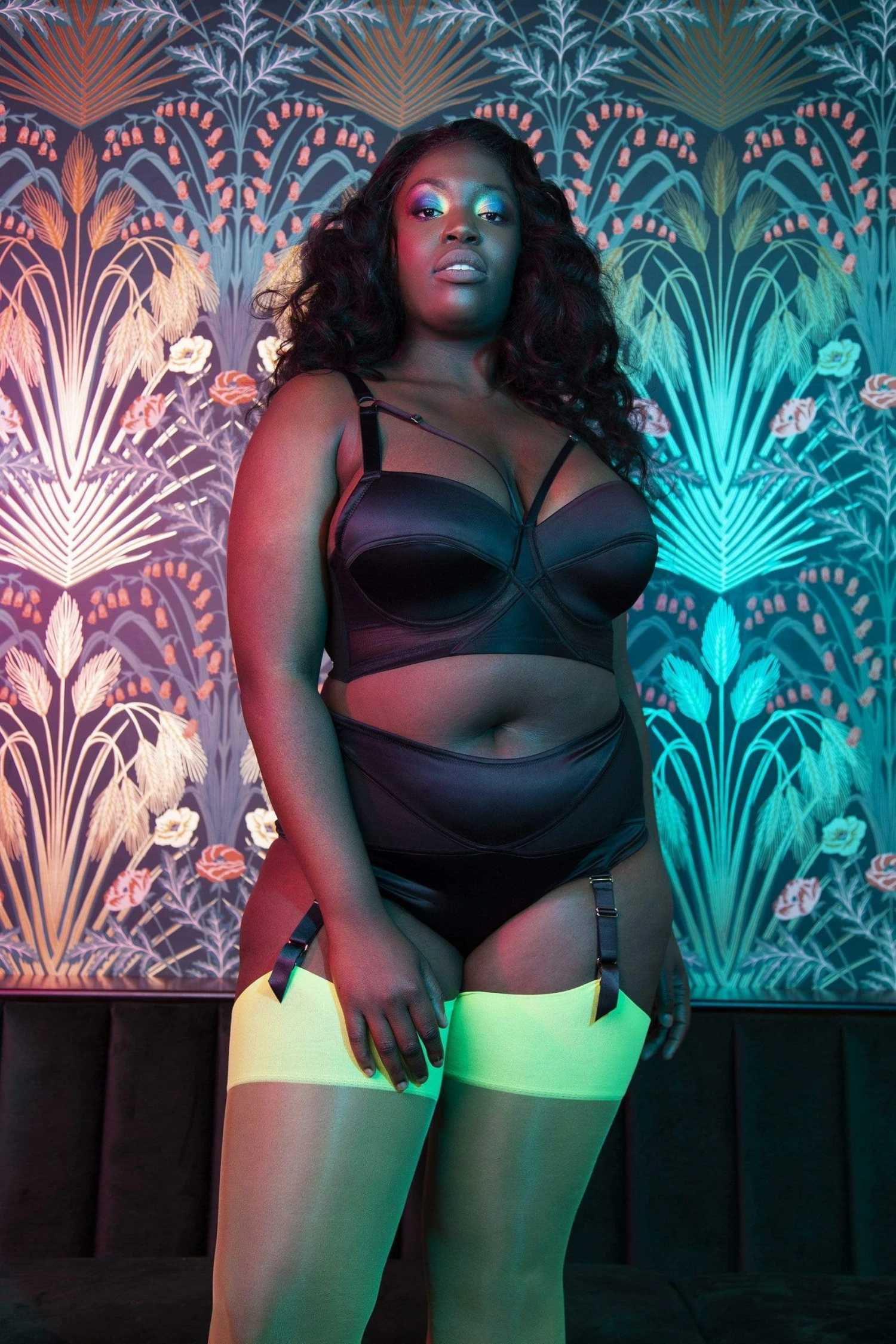 Flash Sale ✨ Playful Promises Knickers Aurora Black Mesh & Satin High Waist Brief ⌛ 7 Playful Promises Knickers Aurora Black Mesh & Satin High Waist Brief