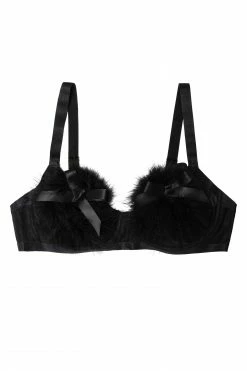 Playful Promises Curve Exclusive Marina Black Feather Bra