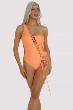 Top 10 🔥 Wolf & Whistle Gianna Orange Lattice 🩱 Swimsuit Swimwear ✨ 9 Wolf & Whistle Gianna Orange Lattice Swimsuit Swimwear