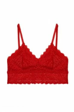 Wolf & Whistle New In Bras Ariana Red Everyday Lace Bralette