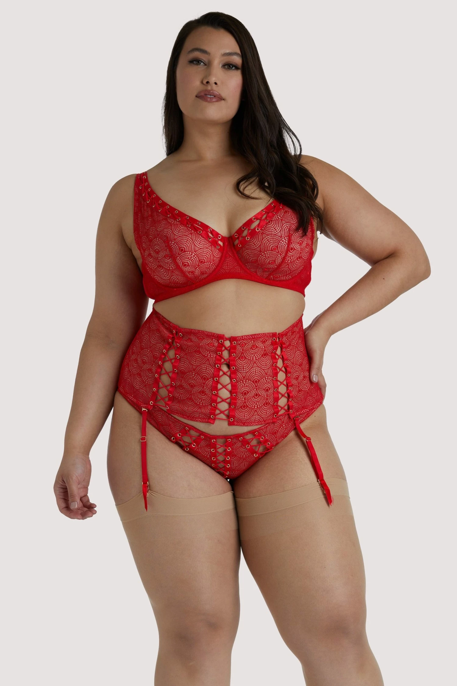 Deals 💯 Playful Promises Florence Red High Apex Bra ❤️ 8 Playful Promises Florence Red High Apex Bra