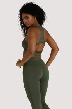 Wolf & Whistle Activewear Eco Dusty Olive Racer Back Bra