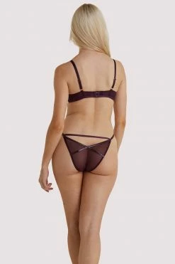 Top 10 🌟 Hustler Kelly Wine PVC Panelled Bra 🥰 9 Hustler Kelly Wine PVC Panelled Bra