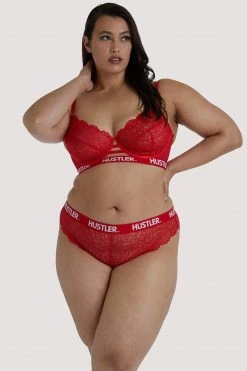 Wholesale ๐งจ Hustler Branded Red Lace Curve Bra โ 9 Hustler Branded Red Lace Curve Bra