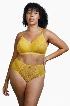 Deja Day Emma Mustard Yellow Ultimate Comfort Wireless Bra