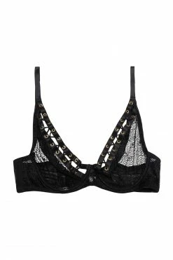 Playful Promises Bras Florence Black Lattice Bra