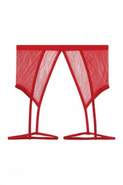 Best Pirce ✔️ Felicity Hayward X PP New In Mercury Red Mesh Harness Suspender ⭐ 27 Felicity Hayward X PP New In Mercury Red Mesh Harness Suspender